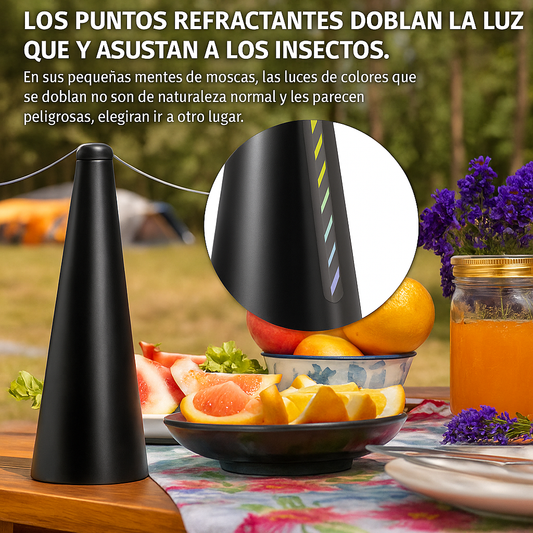 Abanico Repelente de Moscas – Portátil y Sin Químicos