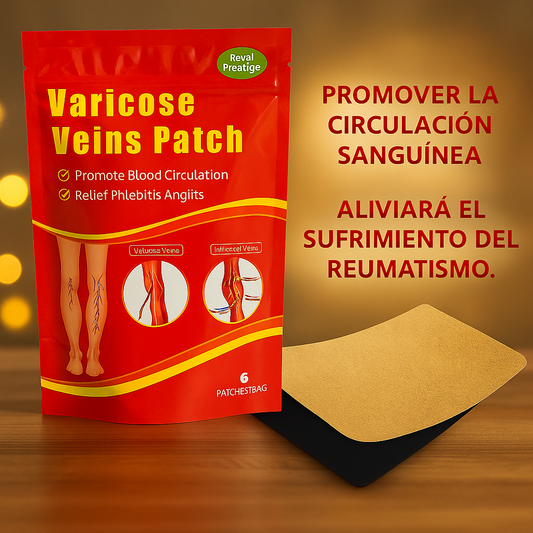 Parche para Piernas con Várices – Alivio del Dolor, Circulación y Reducción Visible