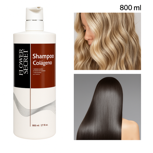 Brillo Eterno – Shampoo con Colágeno Hidrolizado 800 ml | Reparación + Hidratación Profesional