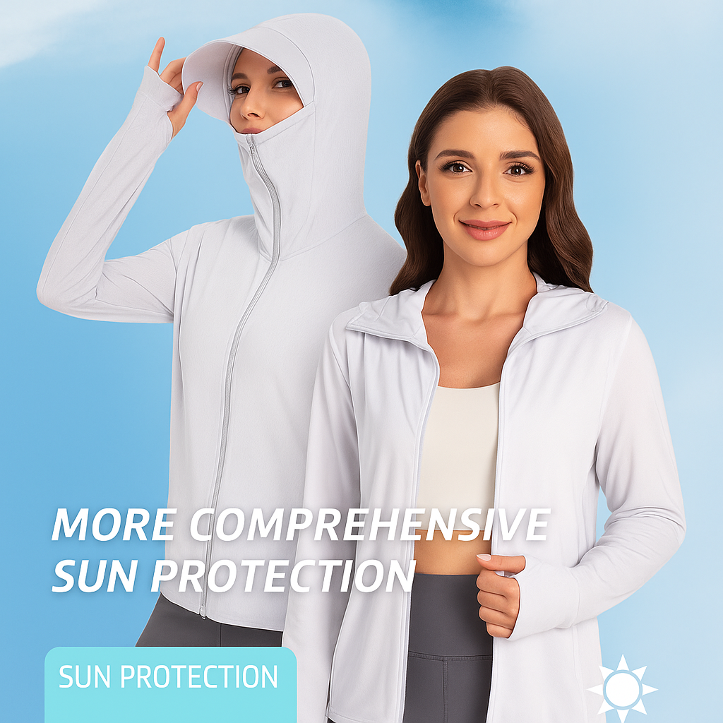 Casaca Protección Solar UV Mujer – UPF 50+ Antimanchas, Ligera y Fresca