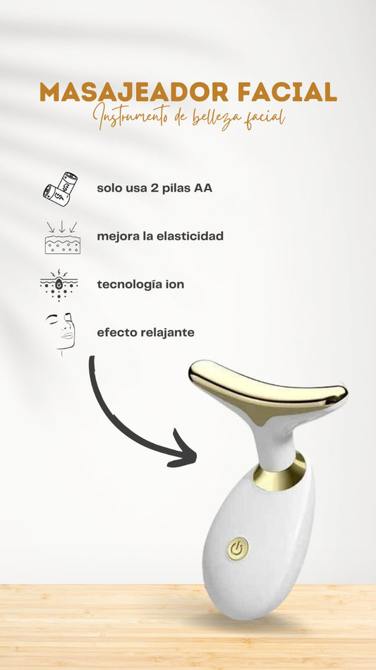Masajeador Facial y de Cuello Antiarrugas – Rejuvenece Tu Piel Desde Casa