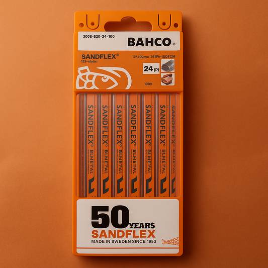 Hoja de Sierra Bahco Sandflex 12” 18TPI – Bi-Metal Profesional para Corte en Metales