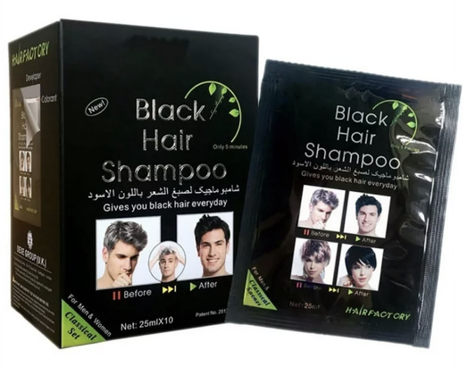 Shampoo Anticanas Dexe – Tinte Negro Instantáneo para Cabello