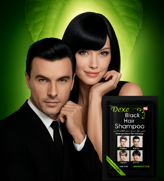 Shampoo Anticanas Dexe – Tinte Negro Instantáneo para Cabello